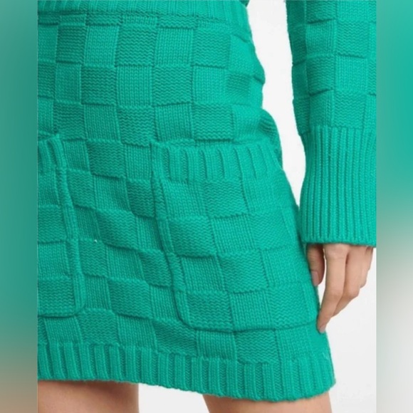 Staud - Knit Dunes Mini Skirt in Seaglass (Teal) - size Small - New with Tags - Picture 11 of 13
